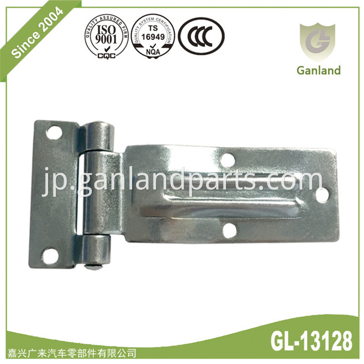 Zinc Plated Door Hinge Flat Raised Blade Set